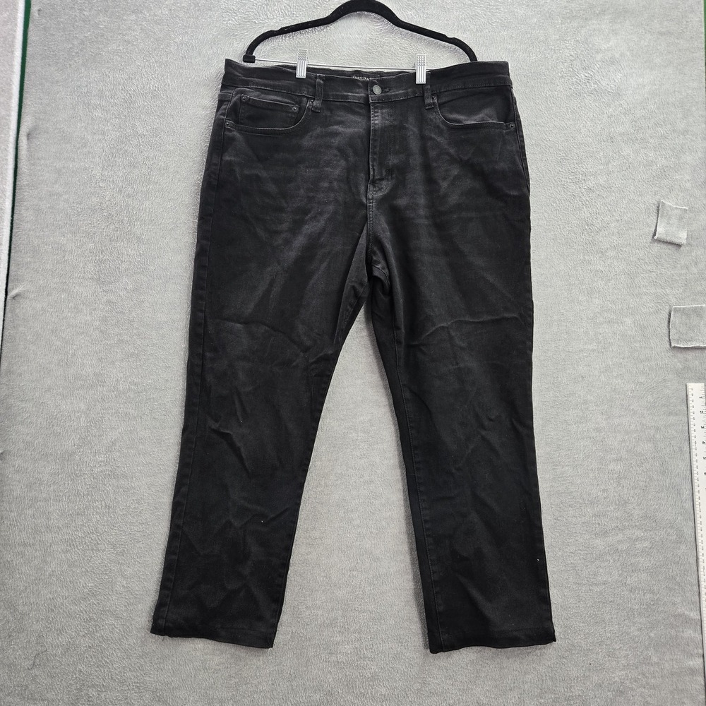 Lucky Brand Men Jeans 38X30 Black Denim 27" Inseam‎ Cotton Polyester